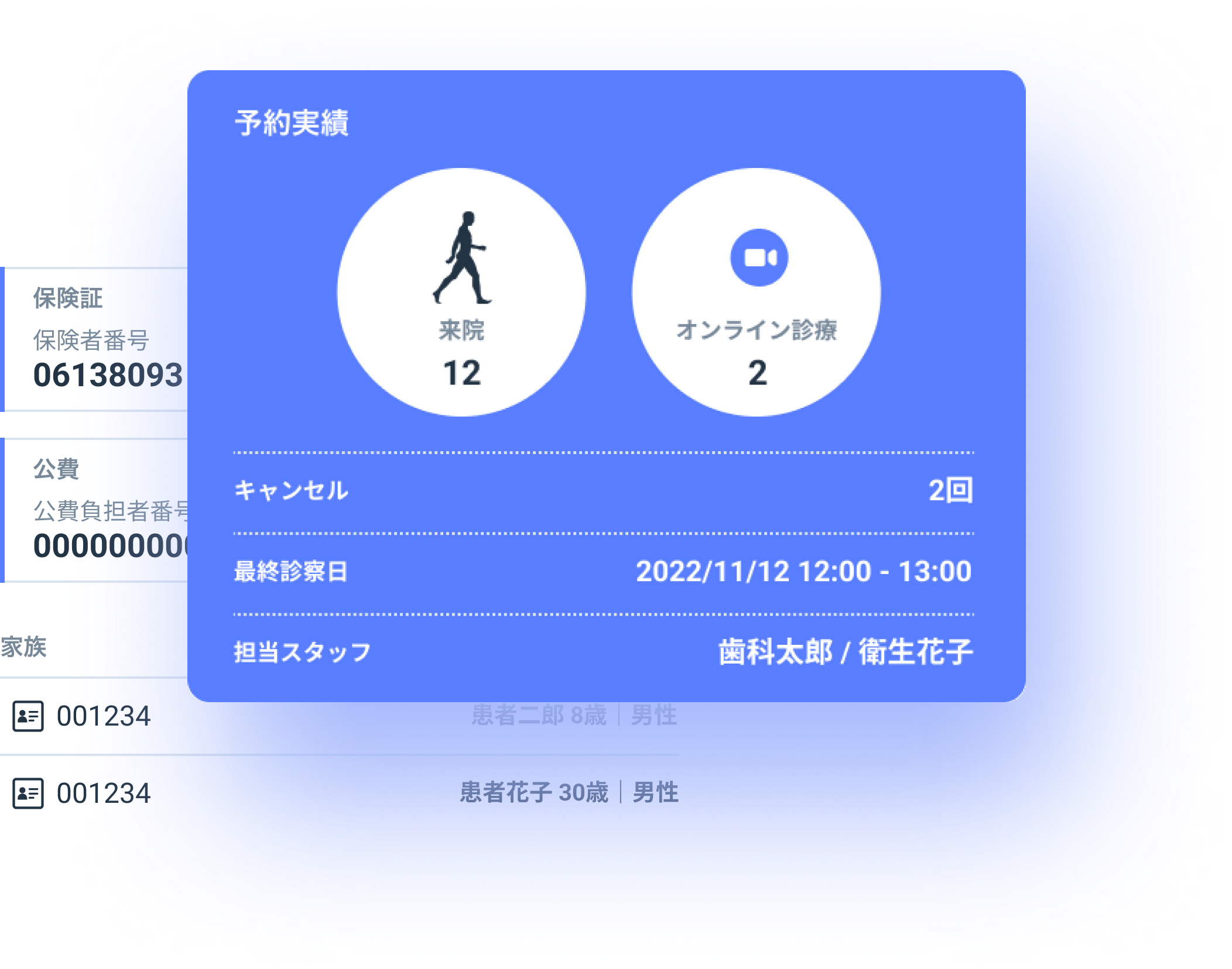 患者情報サマリ画像